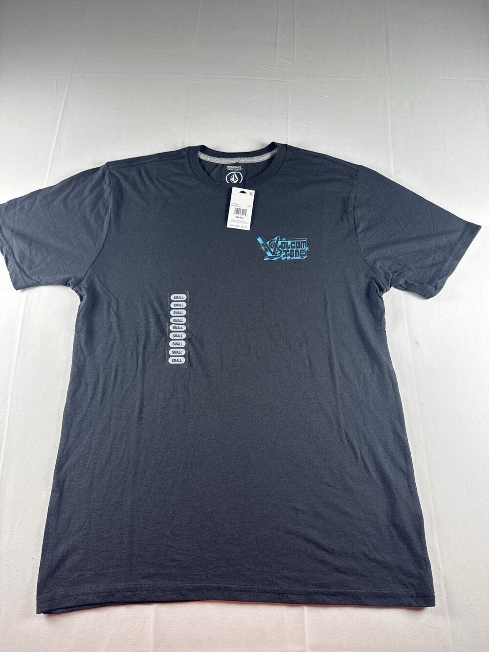 Volcom Whoops SST T Shirt NWT Mens Small Gray Skate Surf Logo Tee